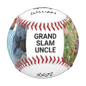メリークリスマスの叔父の写真 野球ボール (正面)
