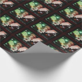 メリークリスマスの古いブラックマジックのギフト用包装紙 ラッピングペーパー (角)