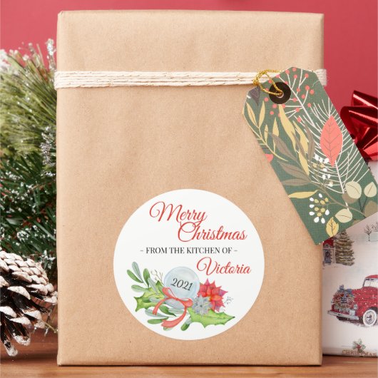 メリークリスマスの台所から ラウンドシール (クリスマス)