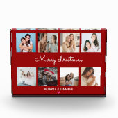 メリークリスマスの台本書道 |写真のコラージュ フォトブロック (正面)