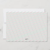 メリークリスマスの喜びのリースミニマル写真 シーズンカード (裏面)