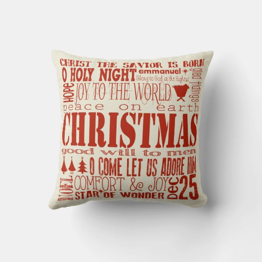 メリークリスマスの地下鉄の芸術の枕 クッション (裏面)