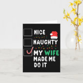 メリークリスマスの夫いけなが妻を優しく カード (黄色い花)