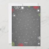 メリークリスマスの妊娠素朴発表 シーズンカード (裏面)