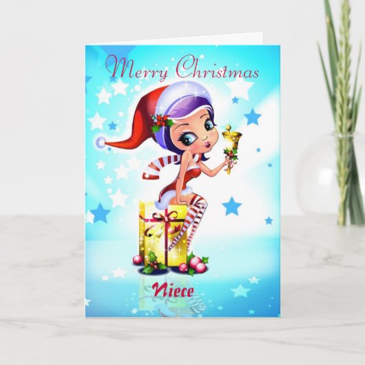 メリークリスマスの姪 シーズンカード (正面)