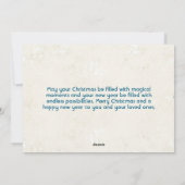 メリークリスマスの子ども写真 シーズンカード (裏面)