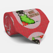 メリークリスマスの子犬 ネクタイ (ロール)