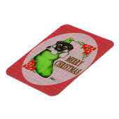 メリークリスマスの子犬 マグネット (左側)