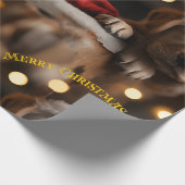 メリークリスマスの子犬 ラッピングペーパー (角)