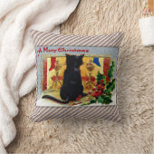 メリークリスマスの子猫 クッション (ブランケット)