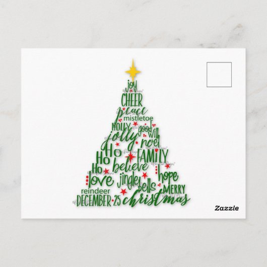 メリークリスマスの子猫 ポストカード (裏面)