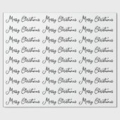 メリークリスマスの季節の休日の手書き ラッピングペーパー (フラット)