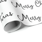 メリークリスマスの季節の休日の手書き ラッピングペーパー (ロールコーナー)