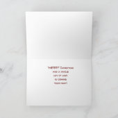 *メリークリスマスの孫娘*あなたのためにカロリング！ シーズンカード (内部)