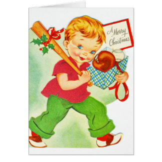 メリークリスマスの小さな男の子サンタクロースのクリスマス