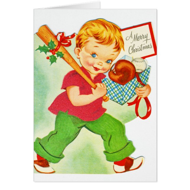 メリークリスマスの小さな男の子サンタクロースのクリスマス (正面)