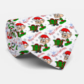メリークリスマスの小妖精や小人 ネクタイ (ロール)