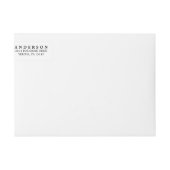 メリークリスマスの差出人住所の覆いのラベル ラップアラウンドラベル (正面)