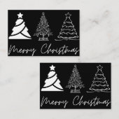 メリークリスマスの幸せ 名刺 (正面/裏面)