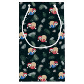 メリークリスマスの怠惰のオーナメントパターン スモールペーパーバッグ (裏面)