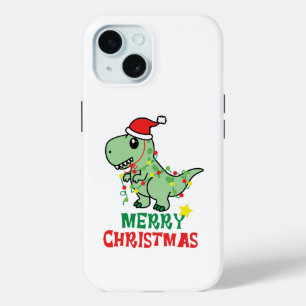 メリークリスマスの恐竜 iPhone 15ケース