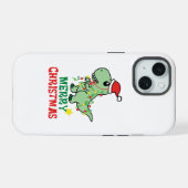 メリークリスマスの恐竜 iPhone 15ケース (裏面横)