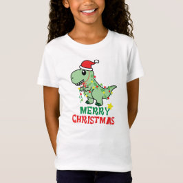 メリークリスマスの恐竜 Tシャツ
