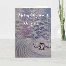 メリークリスマスの息子/ホリデーカード カード