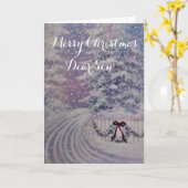 メリークリスマスの息子/ホリデーカード カード (黄色い花)