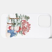 メリークリスマスの愛らしいホリデーデザイン Case-Mate iPhoneケース (裏面 (横))