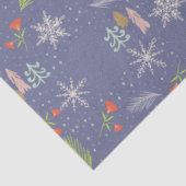 メリークリスマスの手描き木雪片の花 薄葉紙 (詳細)