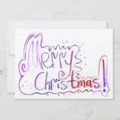 メリークリスマスの手書きメッセージ シーズンカード (正面)