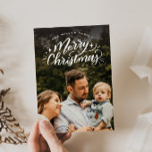 メリークリスマスの手書写真 シーズンカード