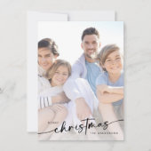 メリークリスマスの手紙写真 シーズンカード (正面)