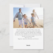 メリークリスマスの手紙写真 シーズンカード (裏面)