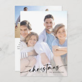 メリークリスマスの手紙写真 シーズンカード (正面/裏面)