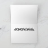 メリークリスマスの投げ矢プレーヤー シーズンカード (内部)