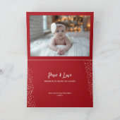 メリークリスマスの折り畳み写真 カード (内部)