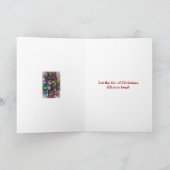 メリークリスマスの挨拶状-飾られた木#3 シーズンカード (内部)