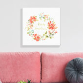 メリークリスマスの故郷 キャンバスプリント (インサイチュ (リビング))