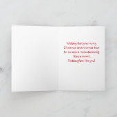 メリークリスマスの教女大きいサンタは直面します シーズンカード (内部)