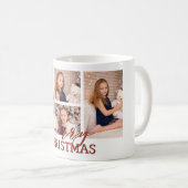 メリークリスマスの数々のな写真のマグのギフトのアイディア コーヒーマグカップ (正面右)