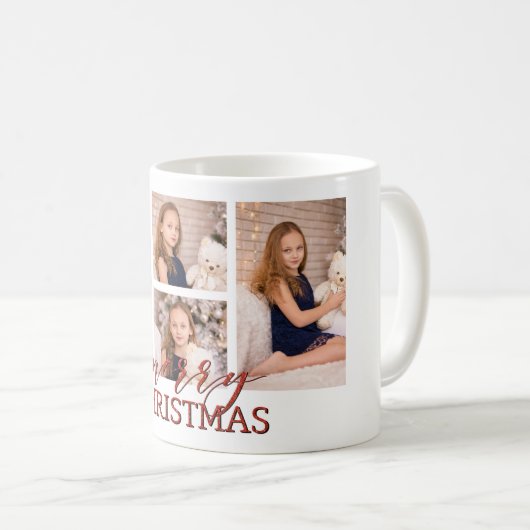 メリークリスマスの数々のな写真のマグのギフトのアイディア コーヒーマグカップ (正面右)