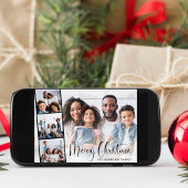 メリークリスマスの文字入り写真ストリップ シーズンカード