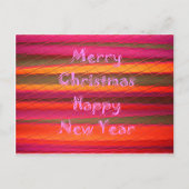 メリークリスマスの明けましておめでとう色のデザイン シーズンポストカード (正面)