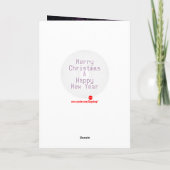 メリークリスマスの星の銀河系山の宇宙の芸術 シーズンカード (裏面)