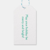 メリークリスマスの書道をカスタマイズ ギフトタグ (裏面)