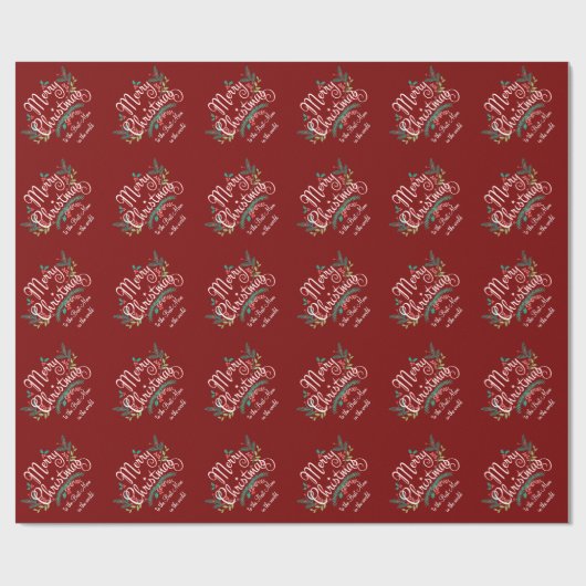 メリークリスマスの最も最高のなお母さんのパーソナライズな包むこと ラッピングペーパー (フラット)