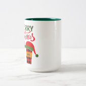 メリークリスマスの服 ツートーンマグカップ (中央)