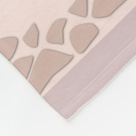 メリークリスマスの木々のシルエット赤面ピンクベイ フリースブランケット (角)